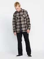 Brickstone Lined Flannel Long Sleeve Shirt - Dirty White