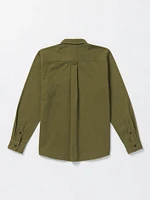 Stone Benchmark Long Sleeve Shirt - Expedition Green