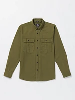 Stone Benchmark Long Sleeve Shirt - Expedition Green