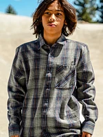 Heavy Twills Flannel Long Sleeve Shirt - Khaki