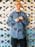 Rise And Stone Long Sleeve Shirt - Chambray