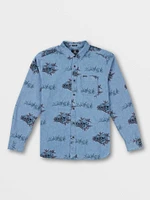 Rise And Stone Long Sleeve Shirt - Chambray