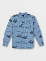 Rise And Stone Long Sleeve Shirt - Chambray