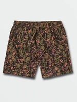 Topside Trail Elastic Waist Shorts - Military