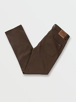 Solver 5 Pocket Slub Modern Fit Jeans - Dark Brown