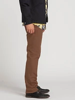 Solver 5 Pocket Slub Modern Fit Jeans - Dark Brown