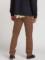 Solver 5 Pocket Slub Modern Fit Jeans - Dark Brown