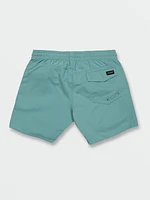 Lido Solid Elastic Waist Trunks