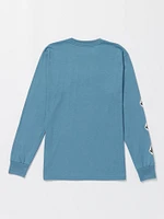 Iconic Stone Long Sleeve Tee- Indigo Ridge