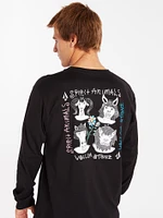 Surf Vitals Animal Long Sleeve Tee - Black