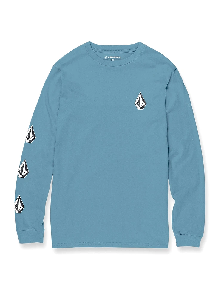 Iconic Stone Long Sleeve Tee - Cali Blue