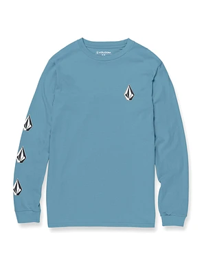 Iconic Stone Long Sleeve Tee - Cali Blue