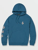 Iconic Stone Pullover Hoodie - Aged Indigo