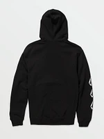 Iconic Stone Pullover Hoodie - Black