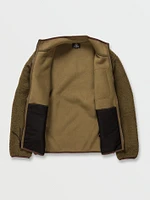 Muzzer Fuzzar Fleece Jacket - Service Green