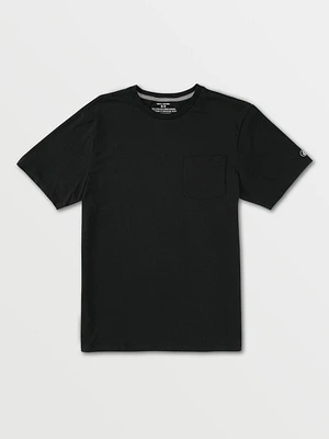 Solid Short Sleeve Pocket Tee