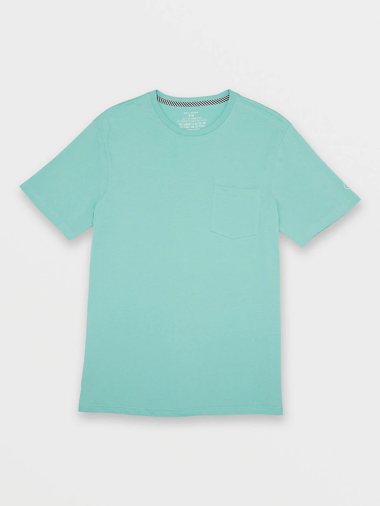 Solid Short Sleeve Pocket Tee