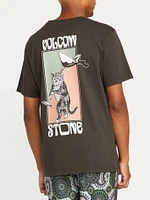 Feline Short Sleeve Tee - Rinsed Black