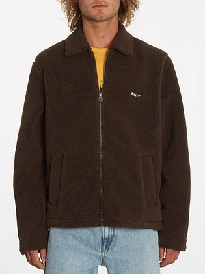 Edwart Sherpa Jacket - Dark Brown