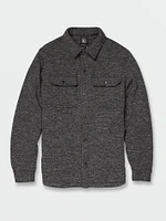 Bowered Plus Fleece Long Sleeve Jacket - Heather Black