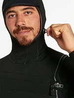 Modulator 4/3mm Long Sleeve Hooded Chest Zip Wetsuit - Black