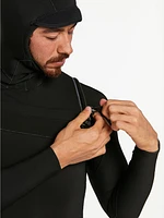 Modulator 4/3mm Long Sleeve Hooded Chest Zip Wetsuit - Black