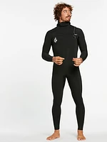 Modulator 4/3mm Long Sleeve Hooded Chest Zip Wetsuit - Black