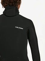 Modulator 4/3mm Long Sleeve Hooded Chest Zip Wetsuit - Black