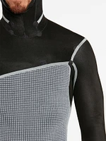 Modulator 4/3mm Long Sleeve Hooded Chest Zip Wetsuit - Black