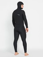 Modulator 4/3mm Long Sleeve Hooded Chest Zip Wetsuit - Black