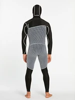 Modulator 4/3mm Long Sleeve Hooded Chest Zip Wetsuit - Black