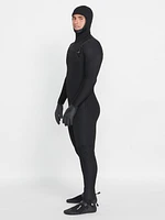 Modulator 4/3mm Long Sleeve Hooded Chest Zip Wetsuit - Black