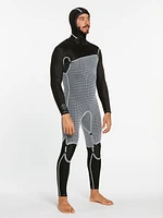 Modulator 5/4/3mm Long Sleeve Hooded Chest Zip Wetsuit - Black
