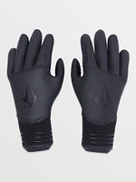 3mm 5 Finger Gloves - Black