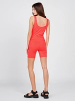 Lived Lounge Slim Tank - Electric Coral