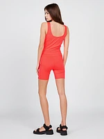 Lived Lounge Slim Tank - Electric Coral