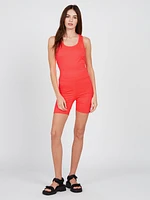 Lived Lounge Slim Tank - Electric Coral