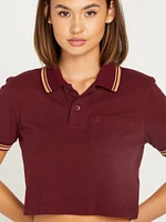 Poolup Polo Short Sleeve Shirt - Burgundy