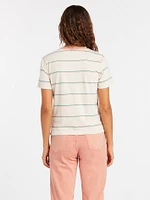 Hypen On Strypes Short Sleeve - Sand