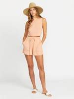 Lived Lounge Mock Neck Tank - Clay