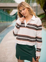 Coco Ho Long Sleeve Polo - Espresso