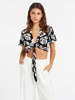 Coco Ho Skillz Top - Black White