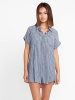 Coco Ho Sun Tunic Shirt - Navy