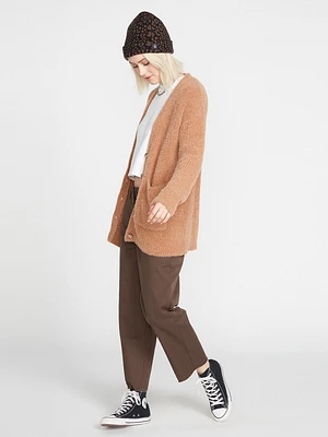 Stones Up Cardigan - Vintage Brown