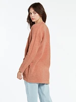 Lived Lounge Cardigan - Light Mauve