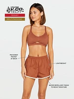 Coco Ho Runner Shorts - Dark Clay