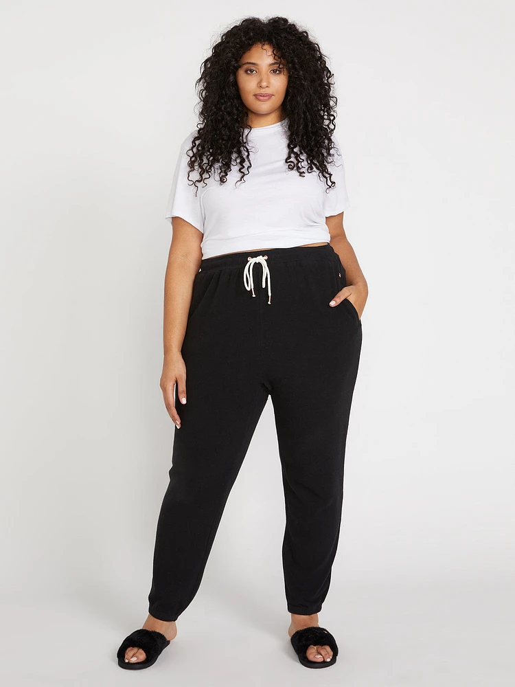 Lived Lounge Fleece Pants Plus - Black