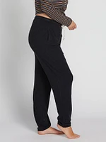 Lived Lounge Plus Fleece  Pant - Black