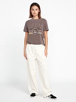 Strutin Stone Elastic Waist Pants - Sand