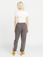 Truly Stoked Elastic Waist Fleece Pants - Slate Grey